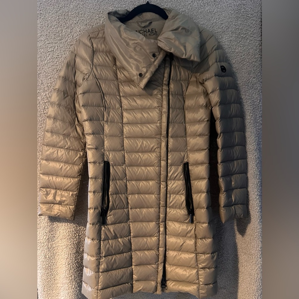 Michael Kors Beige Lightweight Coat
